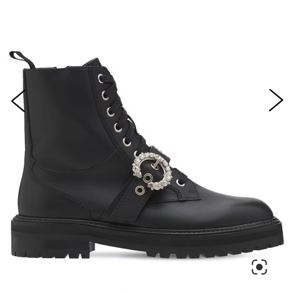 Jimmy Choo Cora leather combat boots - Picture 2 of 6